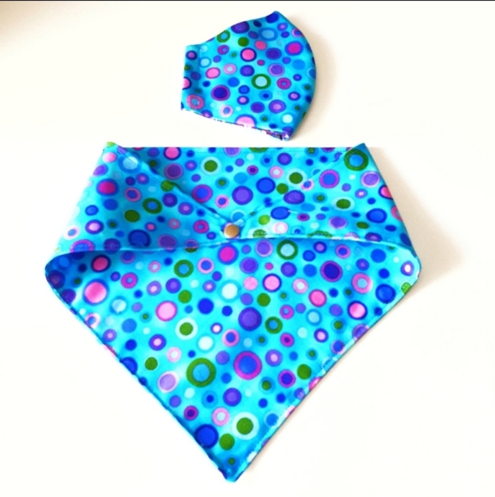 🐶 5 for $15 * Pablo Snap on Polka Dots Dog Bandana